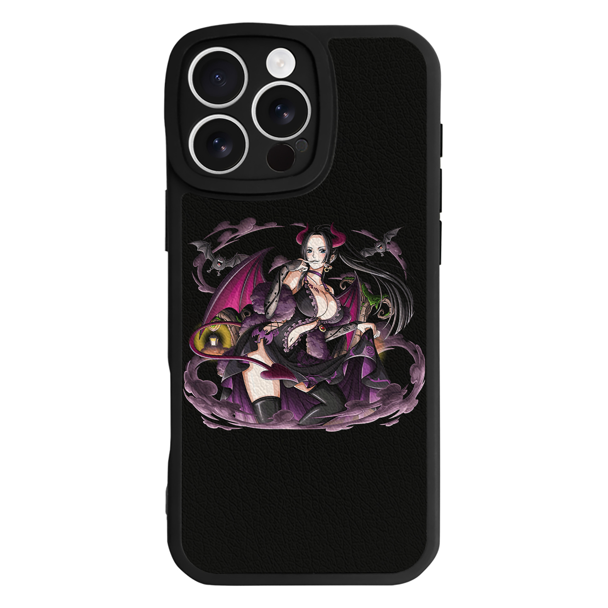 （画像用） ワンピース ボア・ハンコック ONE PIECE Boa·Hancock 【iPhone 16シリーズ対応】シリコンスマホケース（レザー調） 材質：シリコン